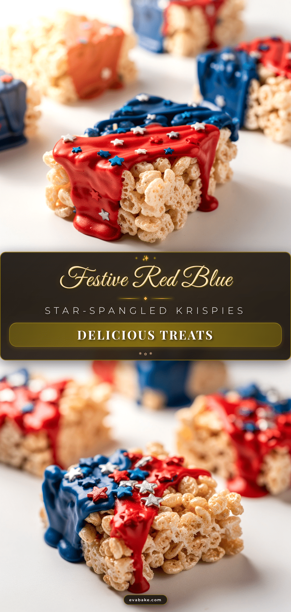 star-spangled Rice Krispie treats recipe
