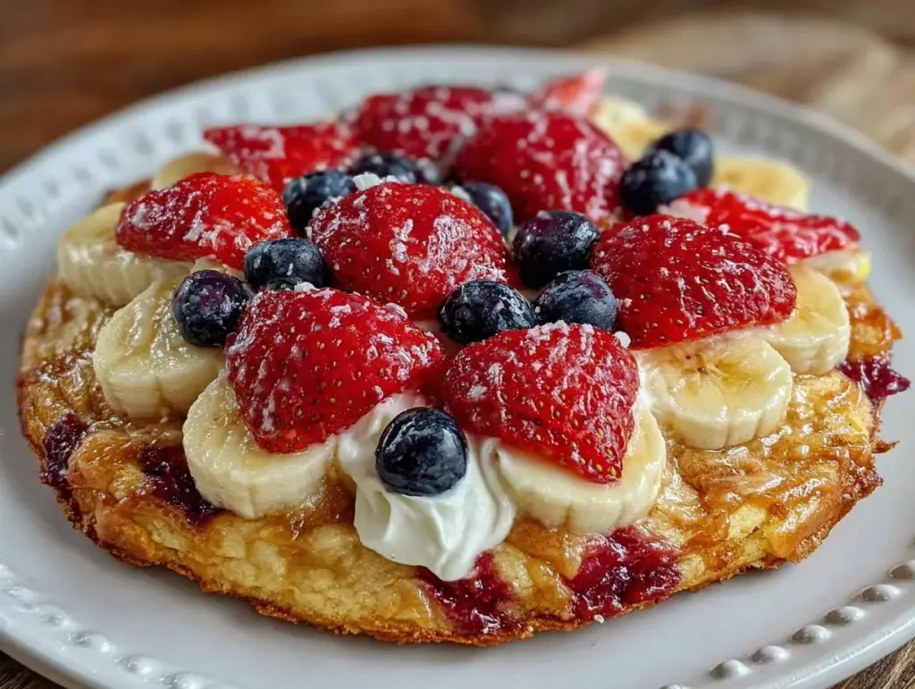 american flag fruit pizza - featured image