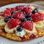 american flag fruit pizza - featured image