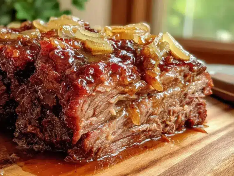 beer-braised beef brisket - featured image