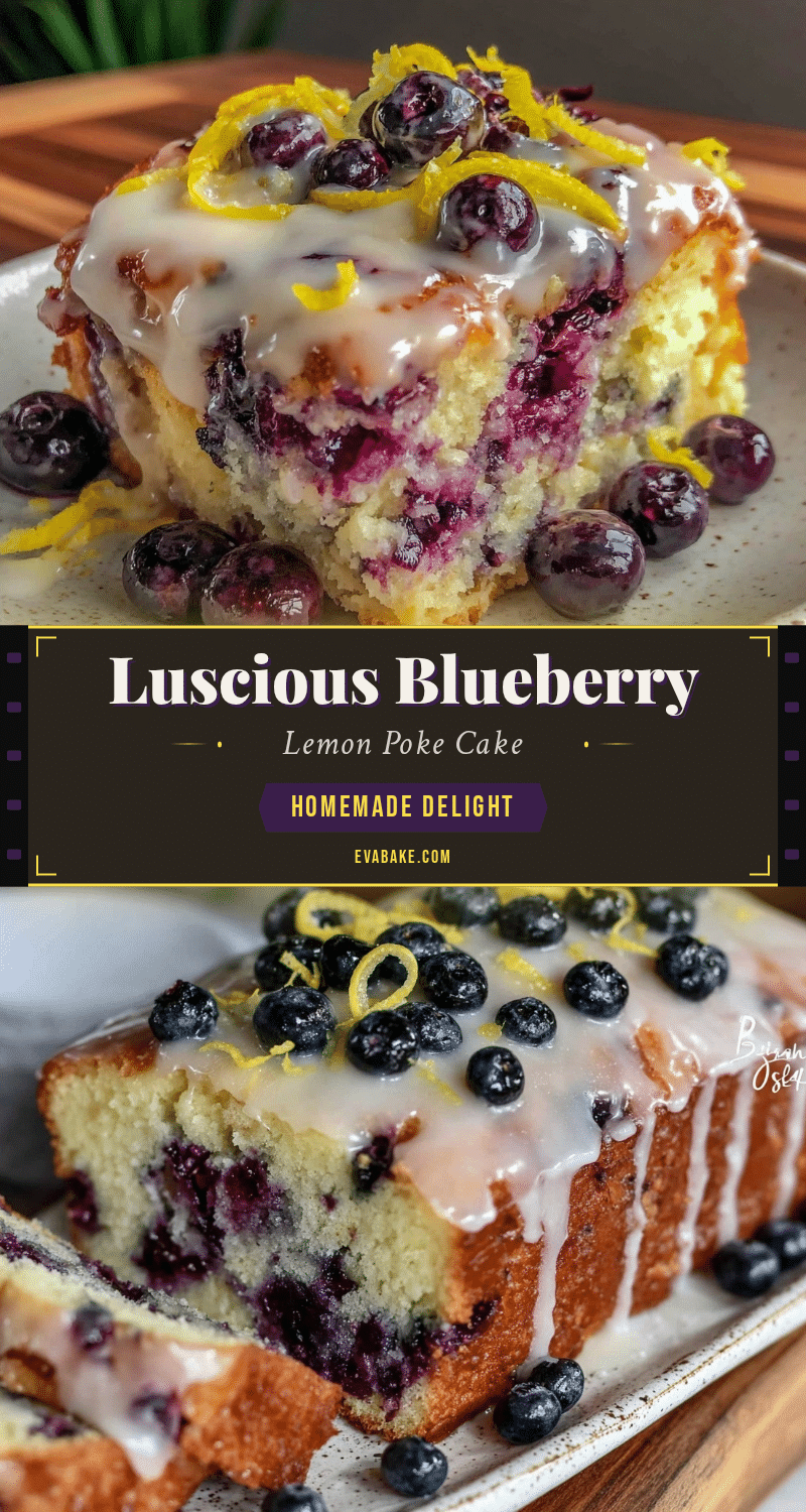 blueberry lemon poke cake recipe