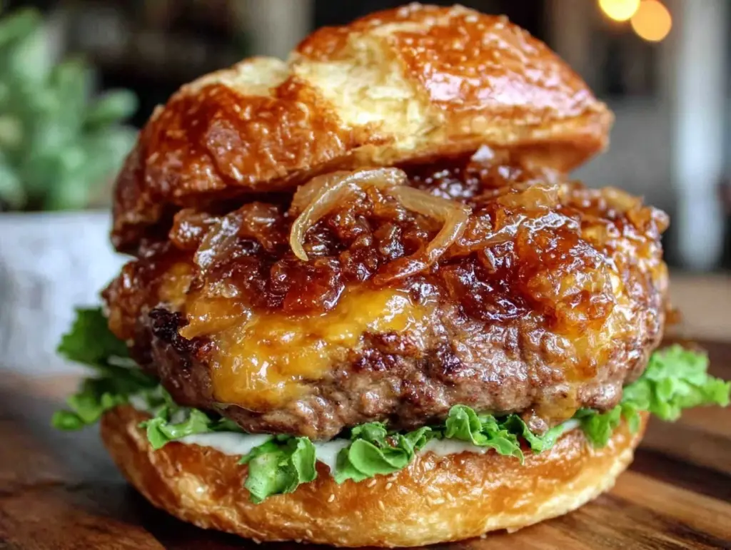 bourbon bacon jam burger - featured image