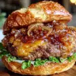 bourbon bacon jam burger - featured image
