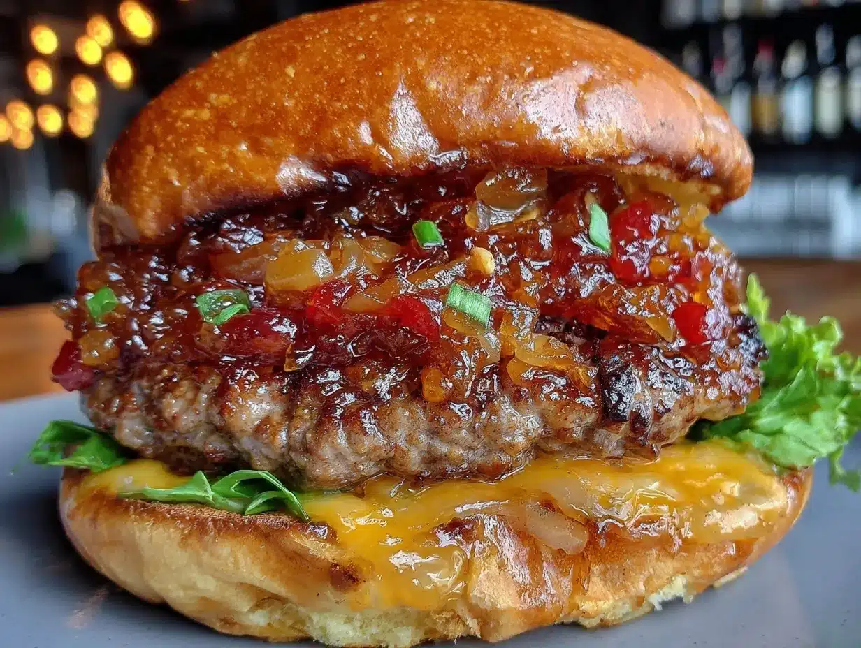 bourbon bacon jam burger preparation steps