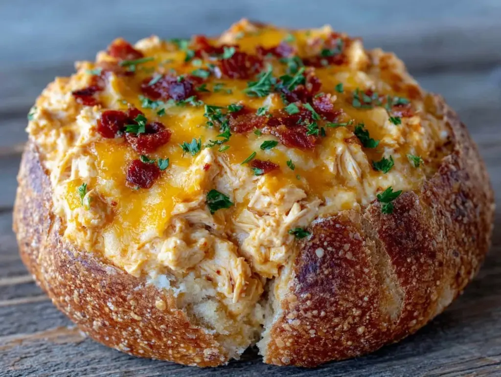 Buffalo Chicken Dip Bread Bowl - featured image