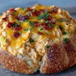 Buffalo Chicken Dip Bread Bowl - featured image