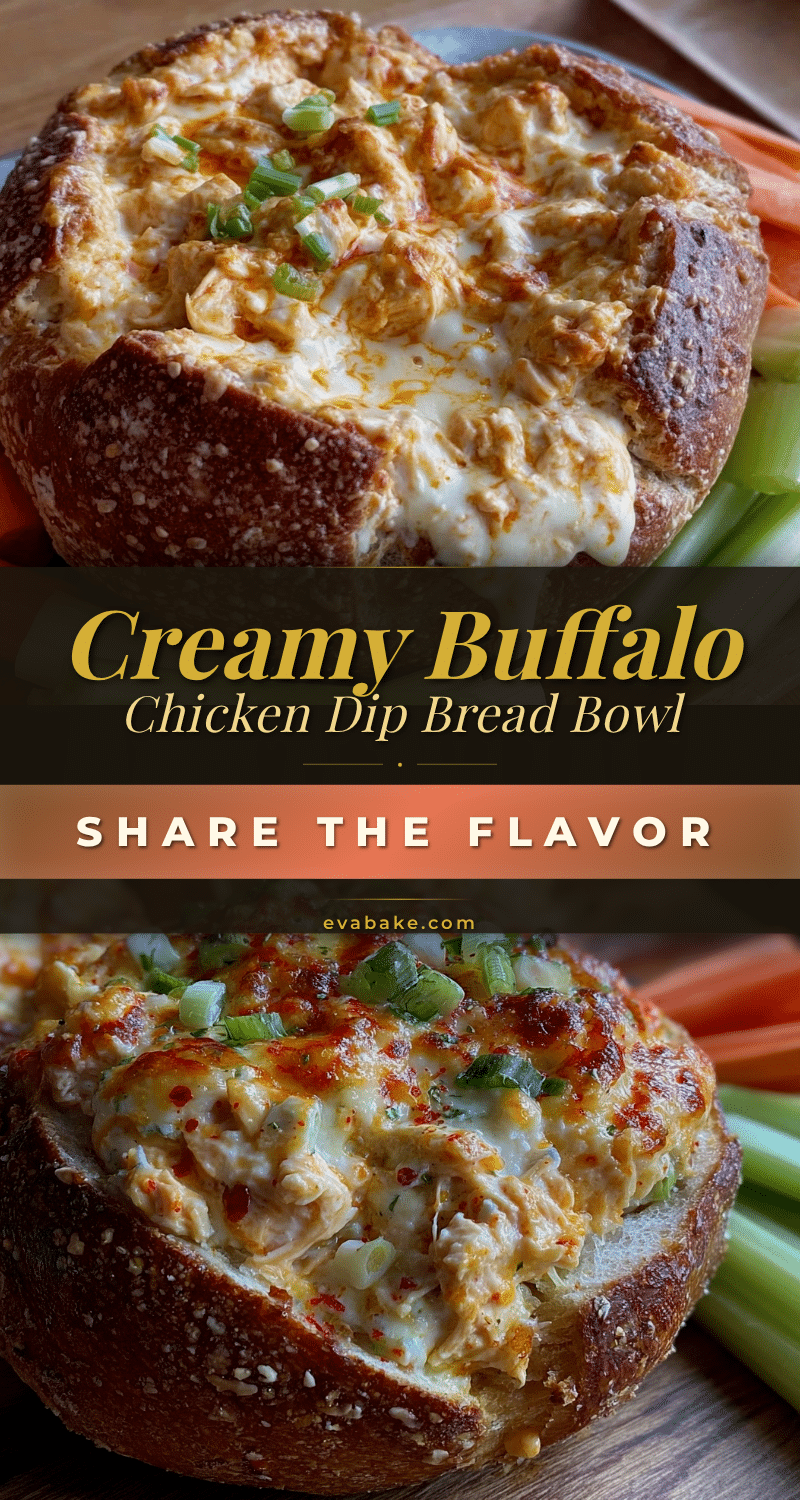 buffalo chicken dip stuffed bread bowl recipe