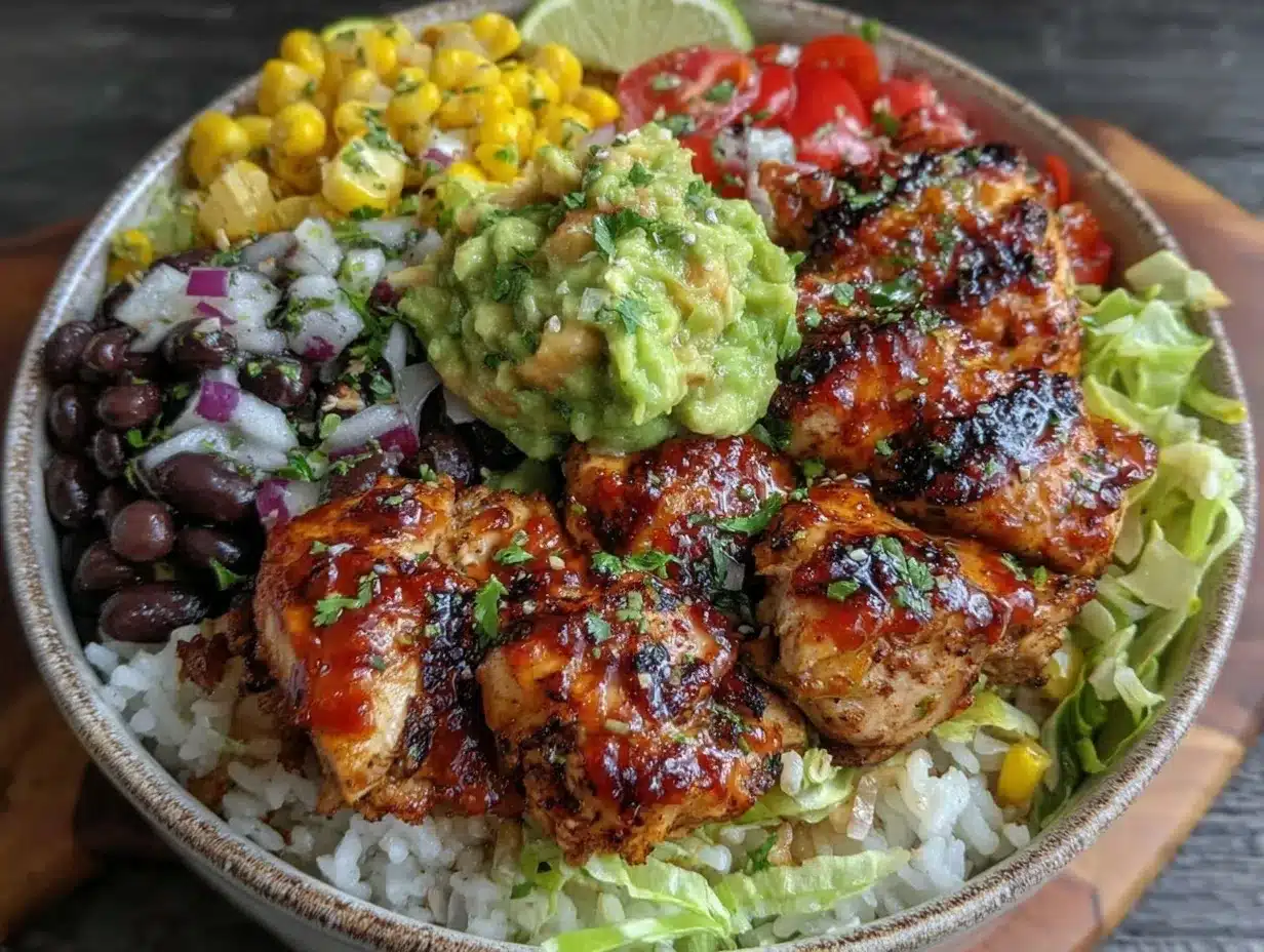 chicken burrito bowls preparation steps