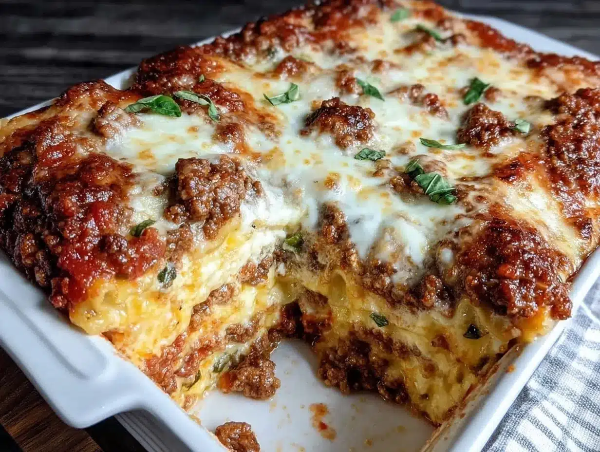 classic lasagna with meat sauce preparation steps