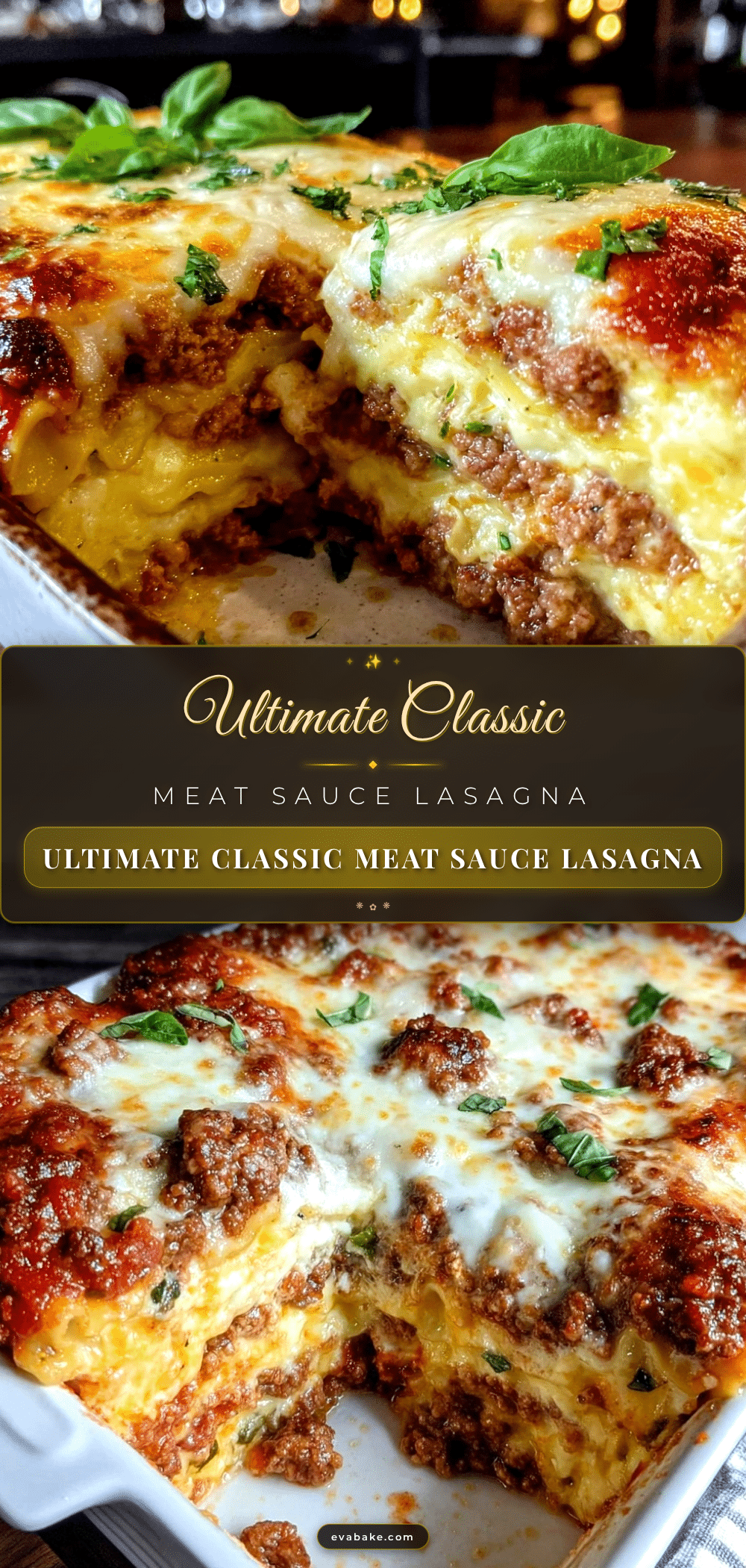classic lasagna with meat sauce recipe