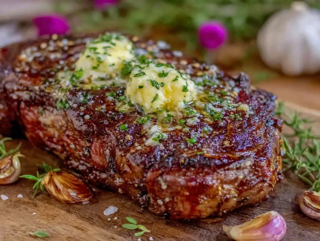 coffee-rubbed ribeye steak - featured image