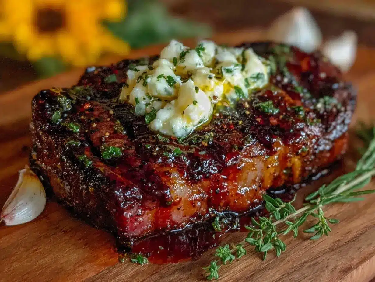 coffee-rubbed ribeye steak preparation steps