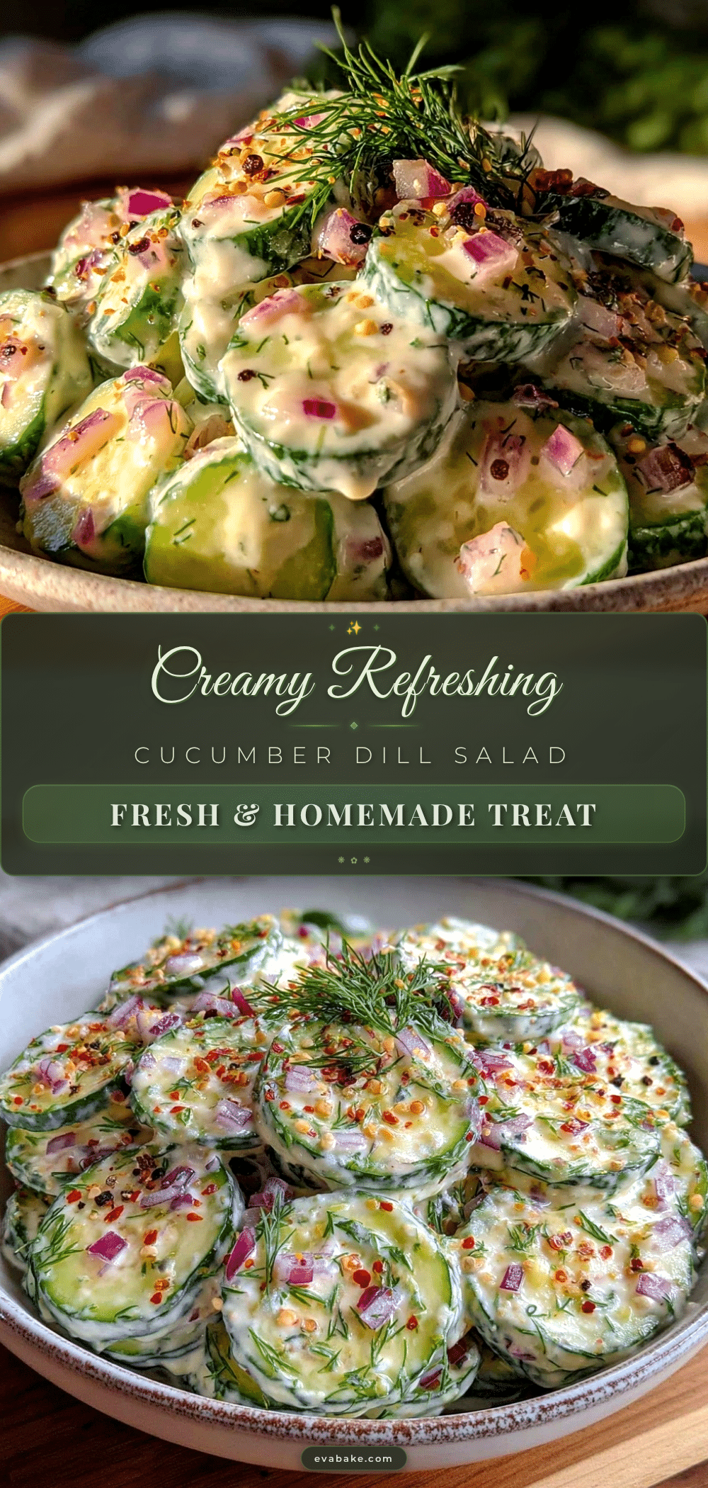 creamy cucumber dill salad recipe