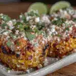 creamy grilled mexican street corn salad - featured image