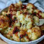 creamy keto cauliflower mac and cheese - featured image