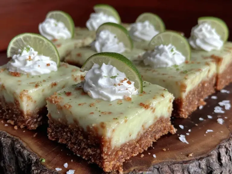 creamy key lime pie bars - featured image