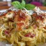 creamy marry me chicken pasta - featured image
