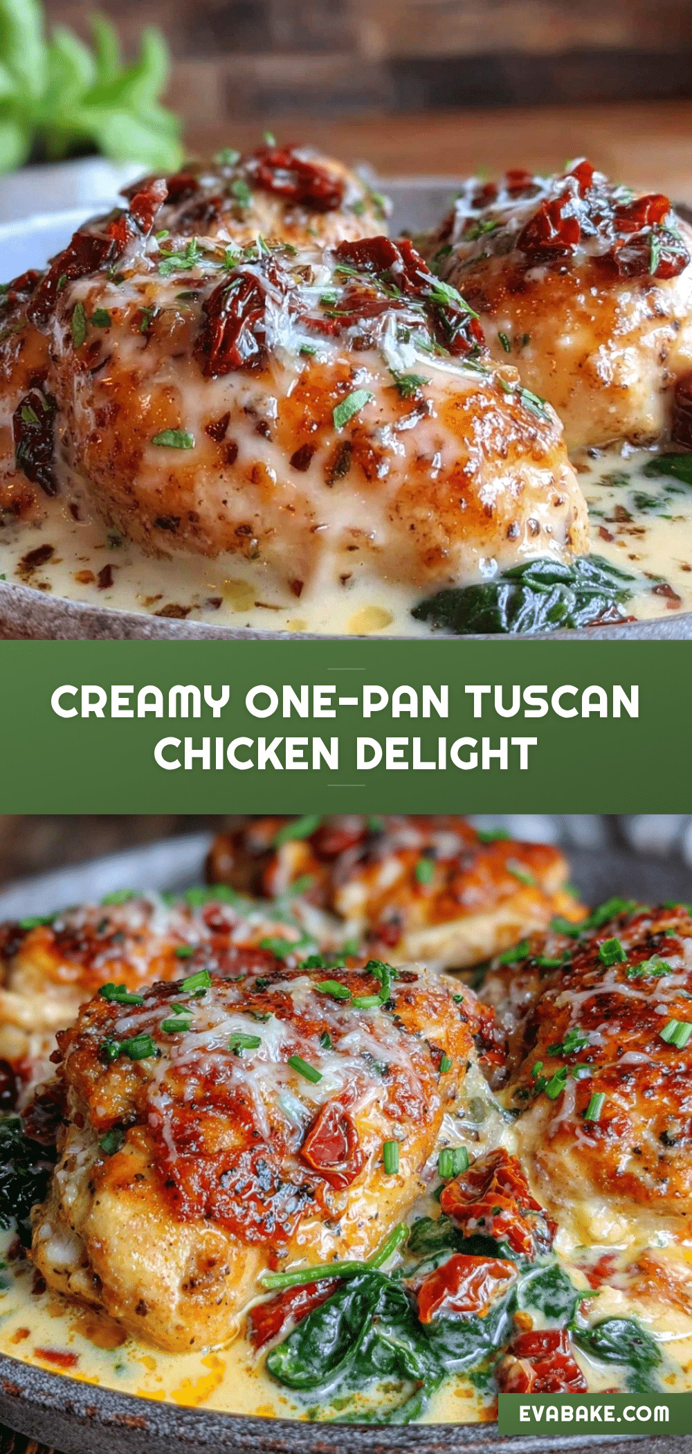 creamy one-pan tuscan chicken recipe