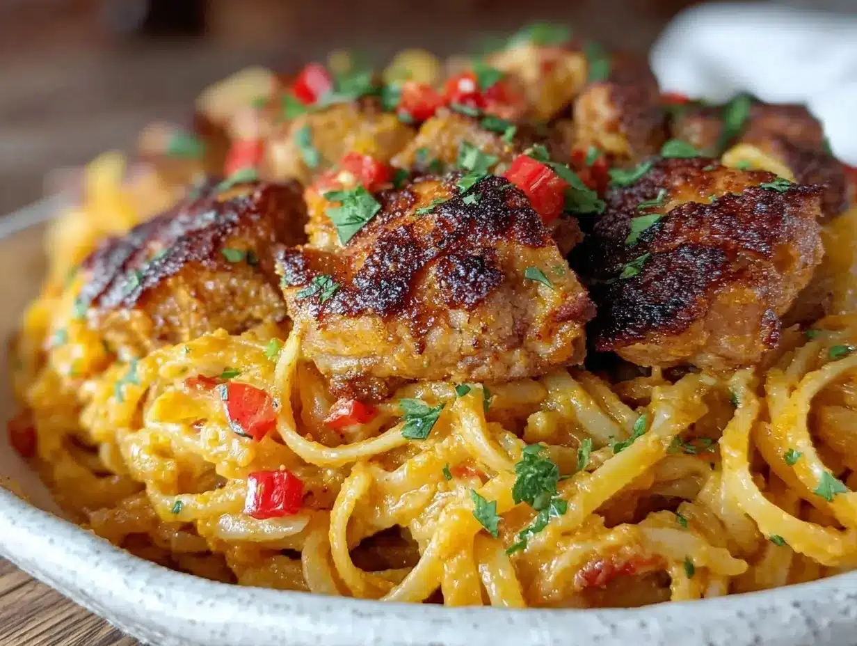 creamy one-pot cajun chicken pasta preparation steps