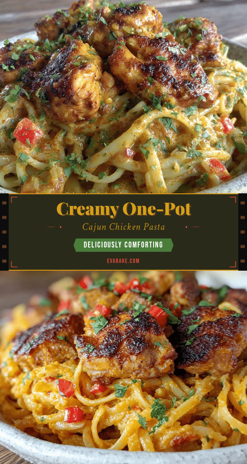 creamy one-pot cajun chicken pasta recipe