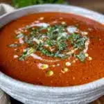 creamy tomato basil soup - featured image