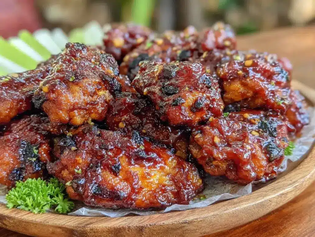 crispy air fryer chicken wings - featured image