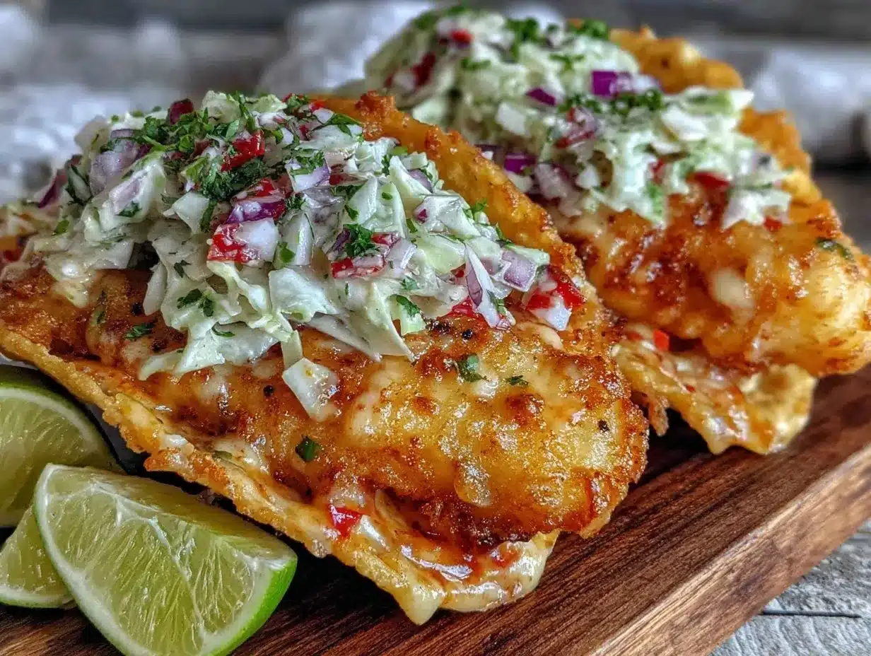 crispy beer-battered fish tacos preparation steps