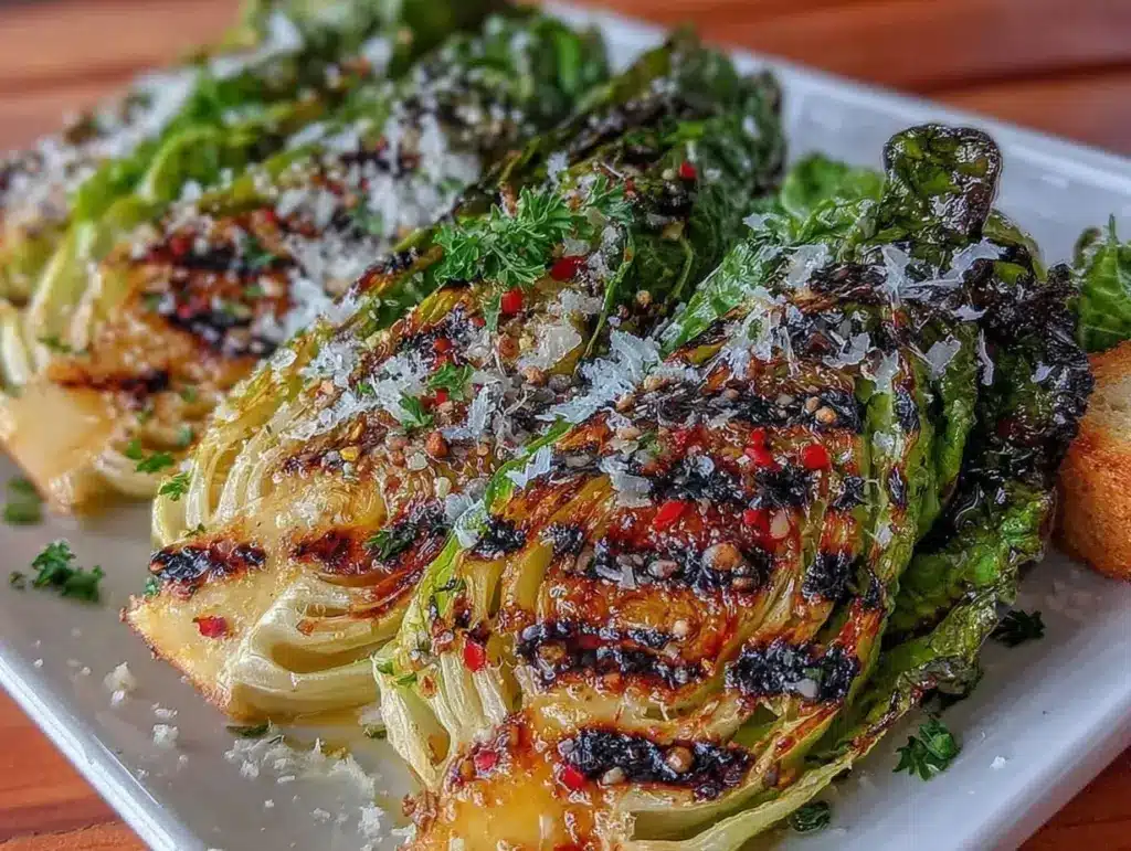crispy grilled caesar salad - featured image
