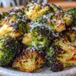 crispy parmesan roasted broccoli - featured image