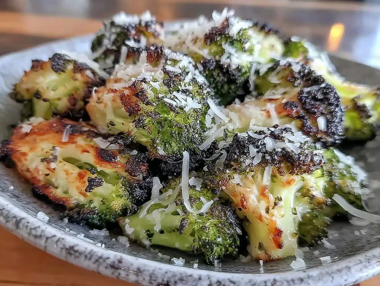 crispy parmesan roasted broccoli preparation steps