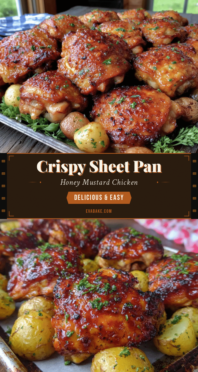 crispy sheet pan honey mustard chicken thighs recipe