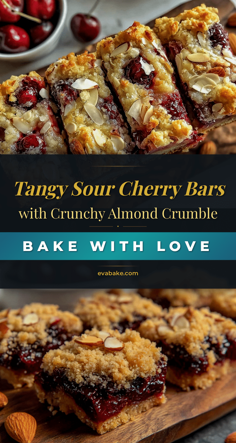 crispy sour cherry pie bars recipe
