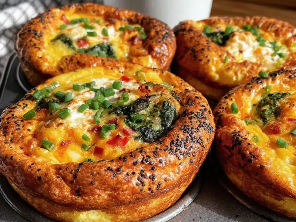 easy cheesy egg muffin cups - featured image