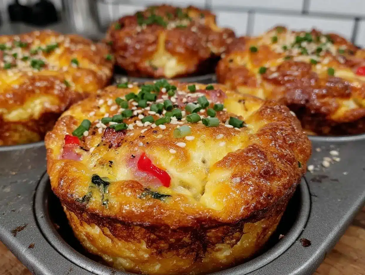 easy cheesy egg muffin cups preparation steps