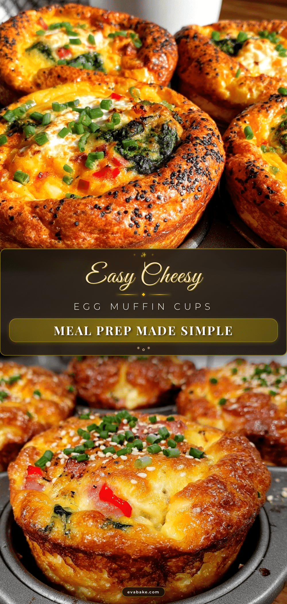 easy cheesy egg muffin cups recipe