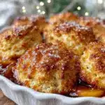 easy fresh peach cobbler - featured image