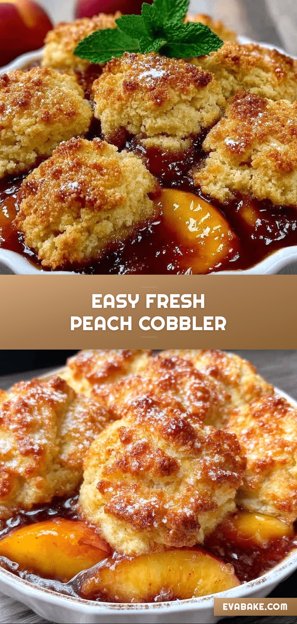 easy fresh peach cobbler recipe