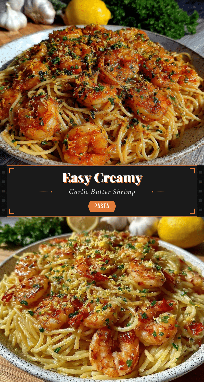easy garlic butter shrimp pasta recipe