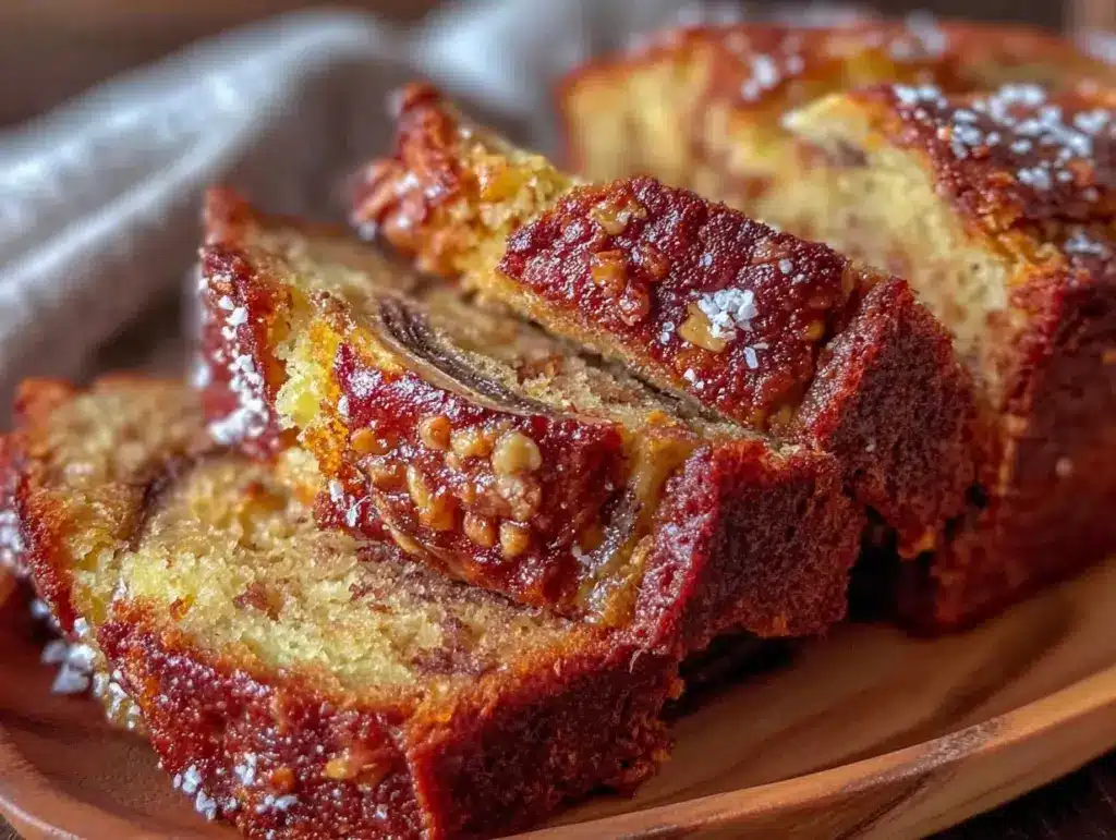 easy moist one-bowl banana bread - featured image