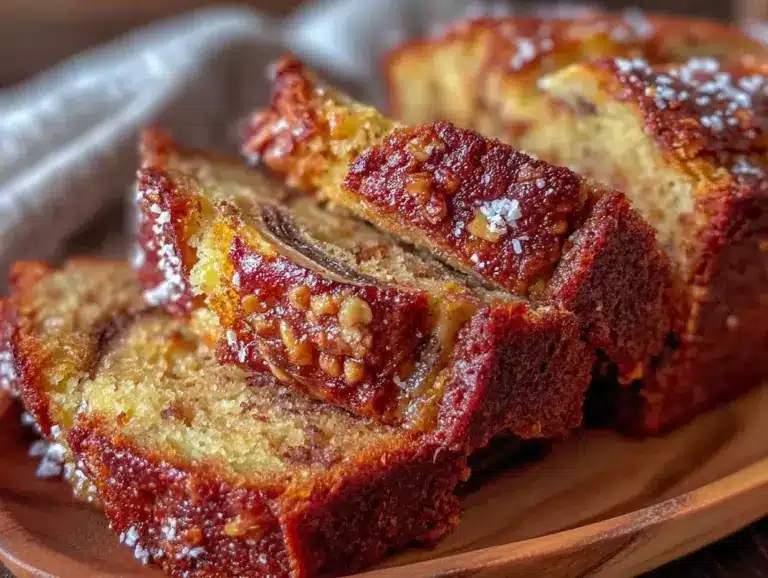 easy moist one-bowl banana bread - featured image