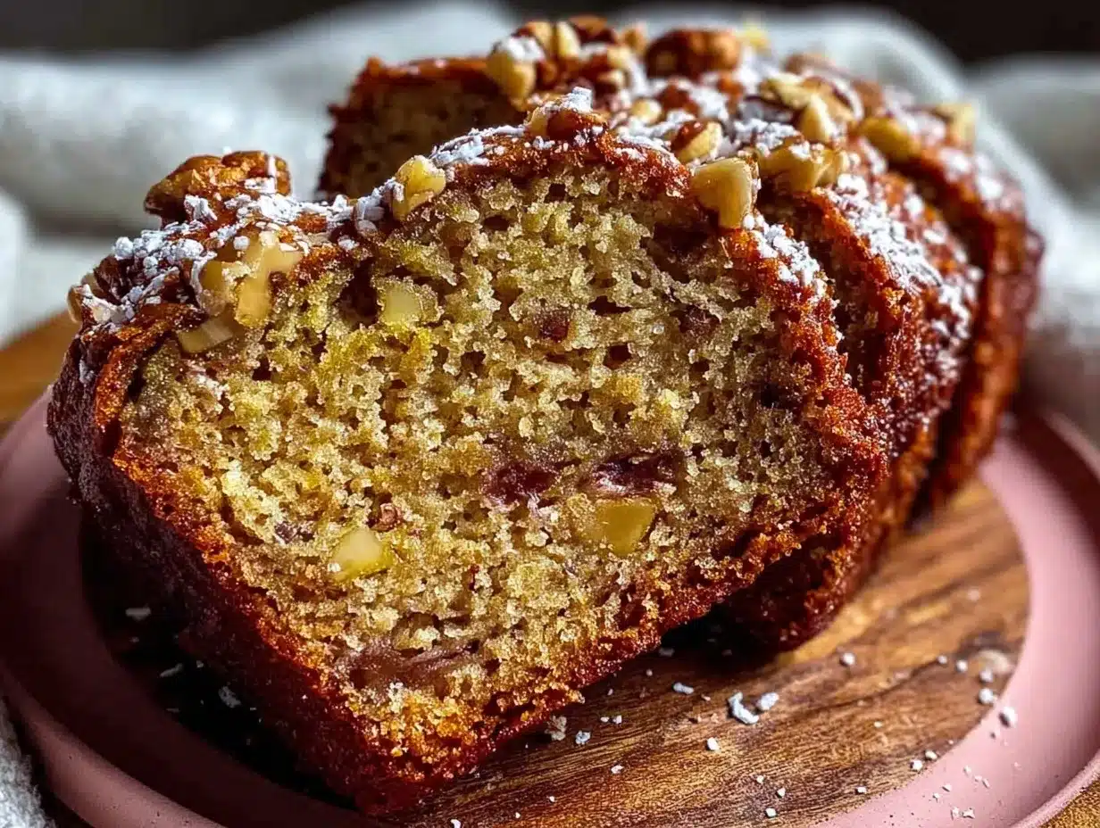 easy moist one-bowl banana bread preparation steps