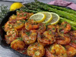 easy one-pan lemon garlic shrimp - featured image