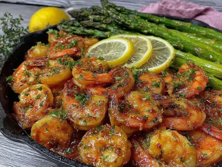 easy one-pan lemon garlic shrimp - featured image