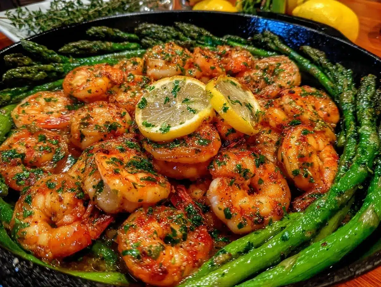 easy one-pan lemon garlic shrimp preparation steps