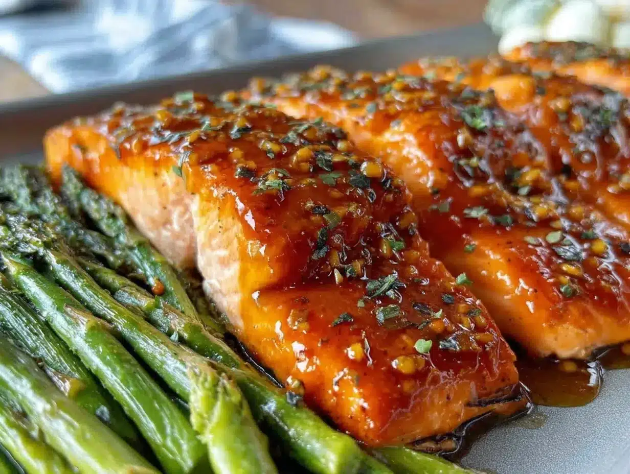 easy sheet pan honey glazed salmon preparation steps