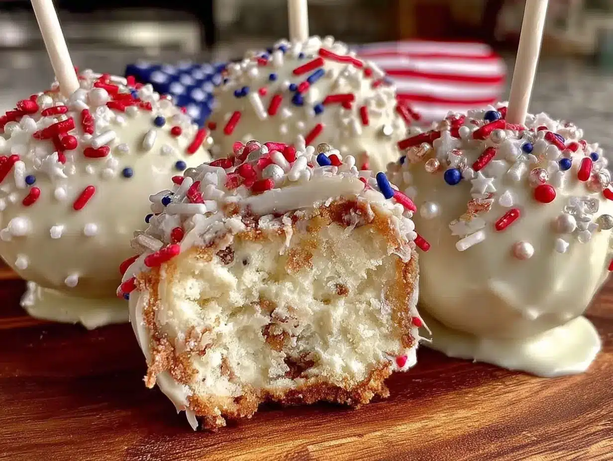 festive firecracker cake pops preparation steps