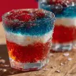 festive firecracker jello shots - featured image
