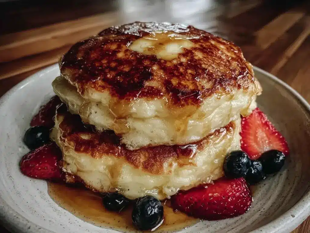 fluffy buttermilk pancakes recipe - featured image