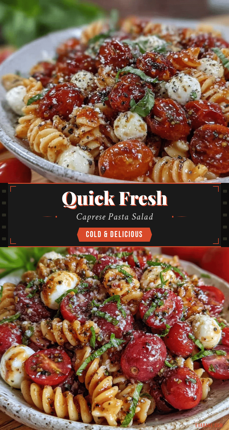 fresh 15-minute caprese pasta salad recipe