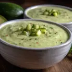 Fresh No-Cook Cucumber Avocado Gazpacho - featured image